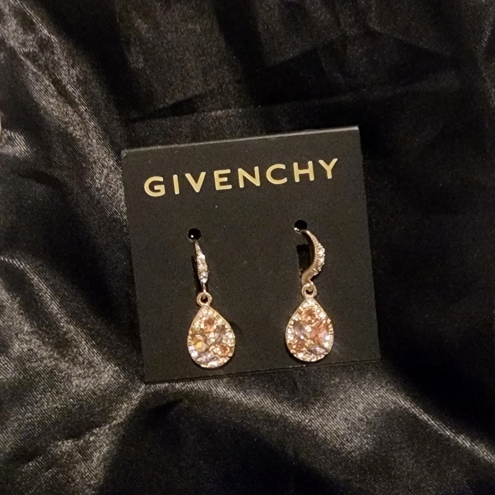 Givenchy Crystal Teardrop Earrings